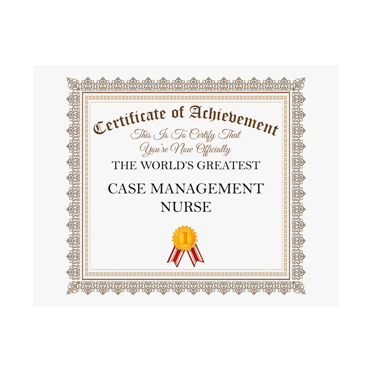 World's Greatest Case Management Nurse - 14 in x 11 in Matte Poster