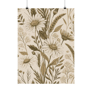 Wildflowers Pattern 011 - 18 in x 24 in Matte Poster