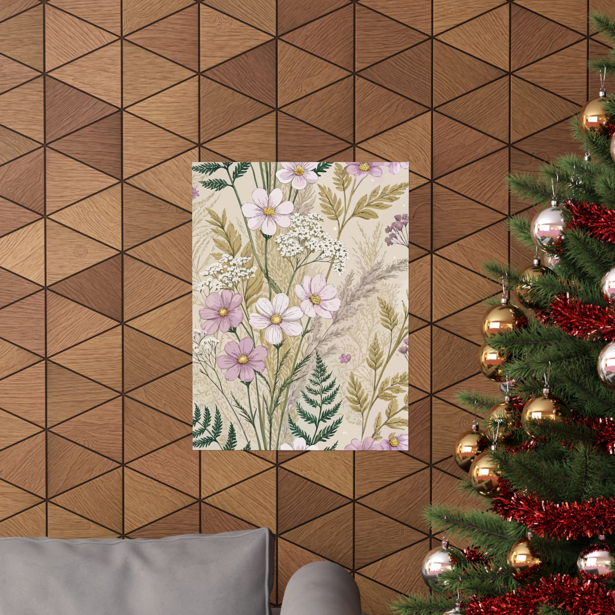Wildflowers Pattern 089 - 18 in x 24 in Matte Poster