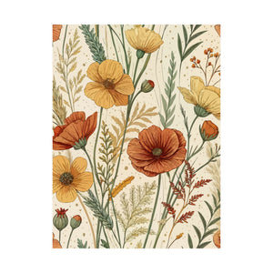 Wildflowers Pattern 007 - 18 in x 24 in Matte Poster