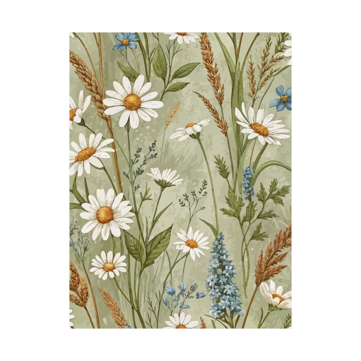 Wildflowers Pattern 168 - 18 in x 24 in Matte Poster