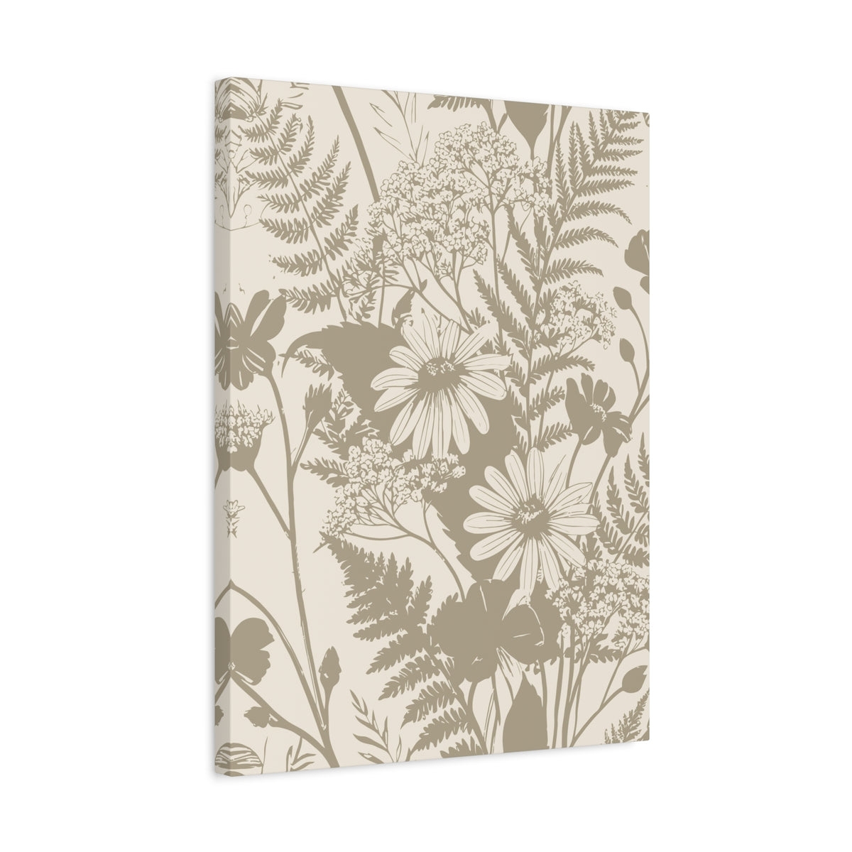 Wildflowers Pattern 125 - 18 in x 24 in Matte Canvas, Stretched, 1.25 in