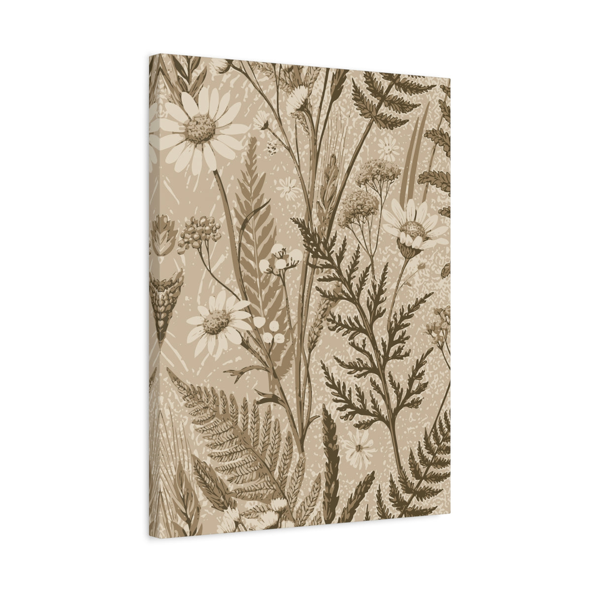 Wildflowers Pattern 079 - 18 in x 24 in Matte Canvas, Stretched, 1.25 in