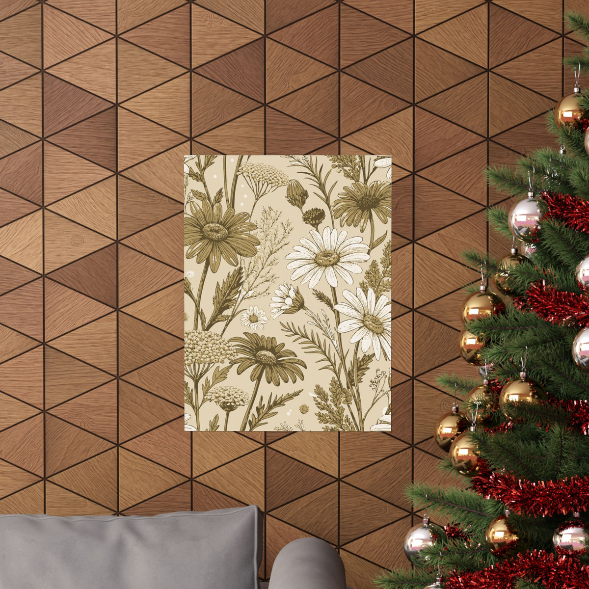 Wildflowers Pattern 014 - 18 in x 24 in Matte Poster