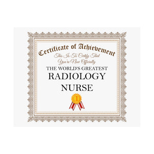 World's Greatest Radiology Nurse - 14 in x 11 in Matte Poster