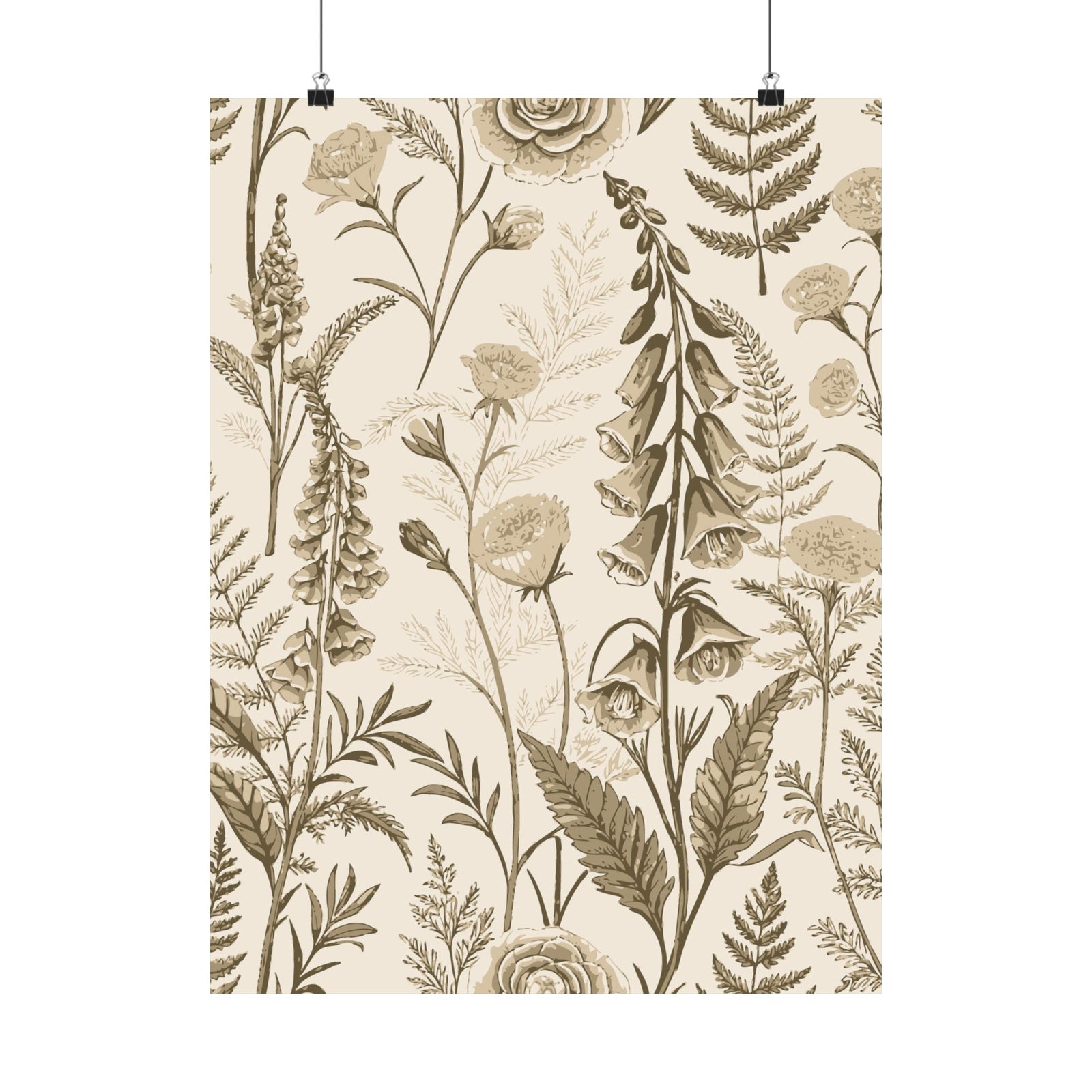 Wildflowers Pattern 083 - 18 in x 24 in Matte Poster