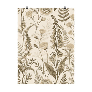 Wildflowers Pattern 083 - 18 in x 24 in Matte Poster