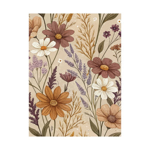 Wildflowers Pattern 075 - 18 in x 24 in Matte Poster