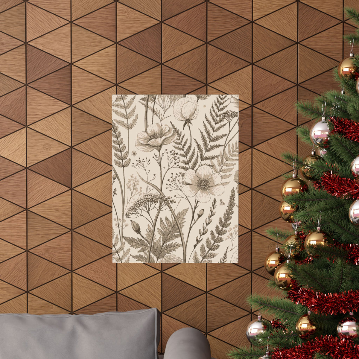 Wildflowers Pattern 051 - 18 in x 24 in Matte Poster