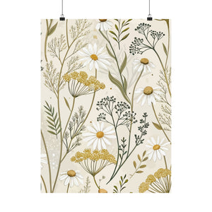 Wildflowers Pattern 058 - 18 in x 24 in Matte Poster