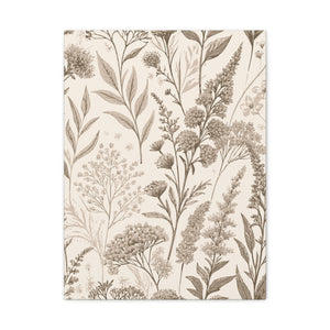 Wildflowers Pattern 119 - 18 in x 24 in Matte Canvas, Stretched, 1.25 in
