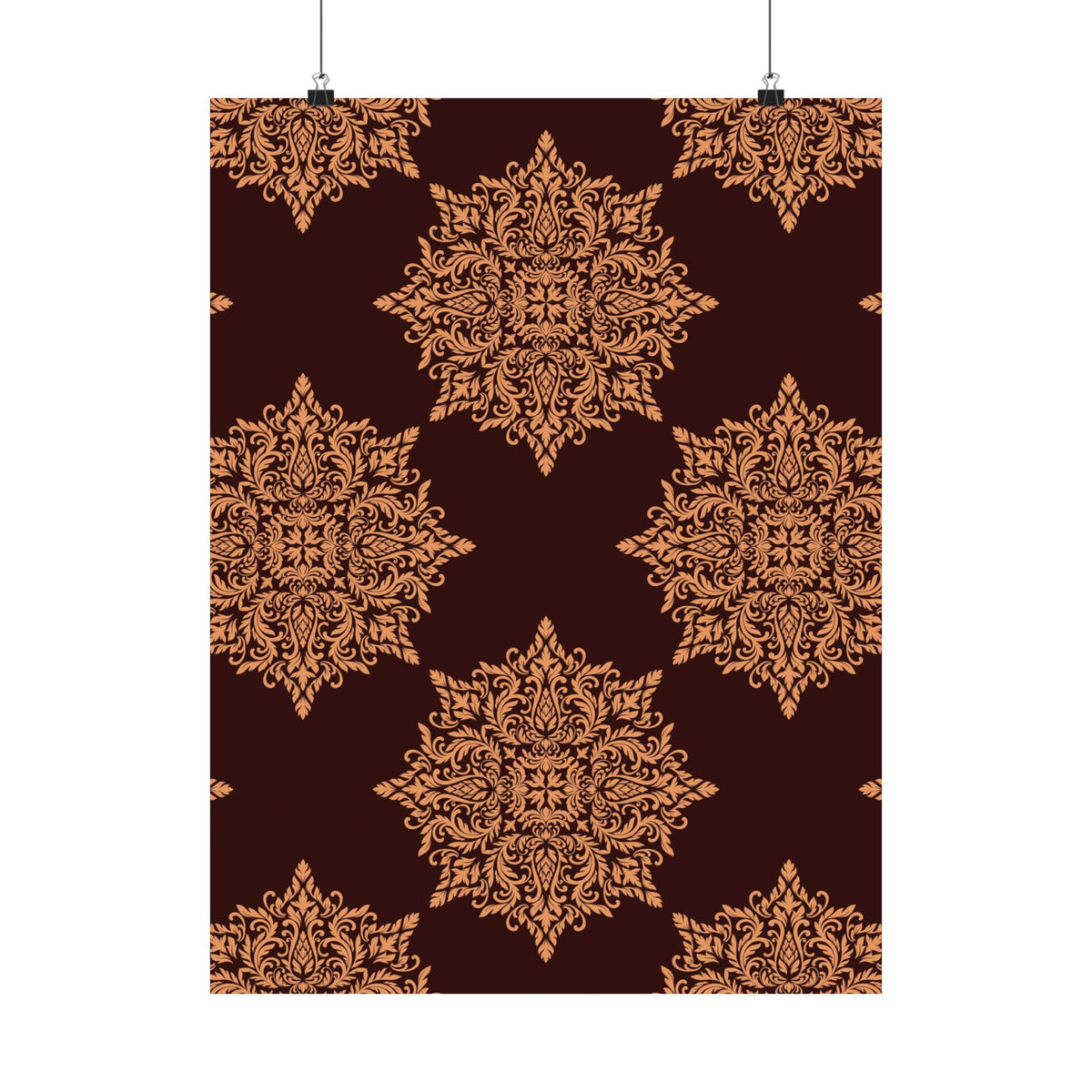Damask Pattern 012 - 18 in x 24 in Matte Poster
