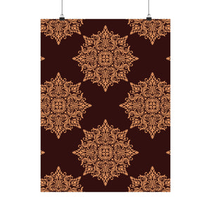 Damask Pattern 012 - 18 in x 24 in Matte Poster