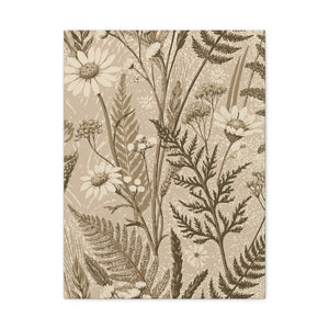Wildflowers Pattern 079 - 18 in x 24 in Matte Canvas, Stretched, 1.25 in