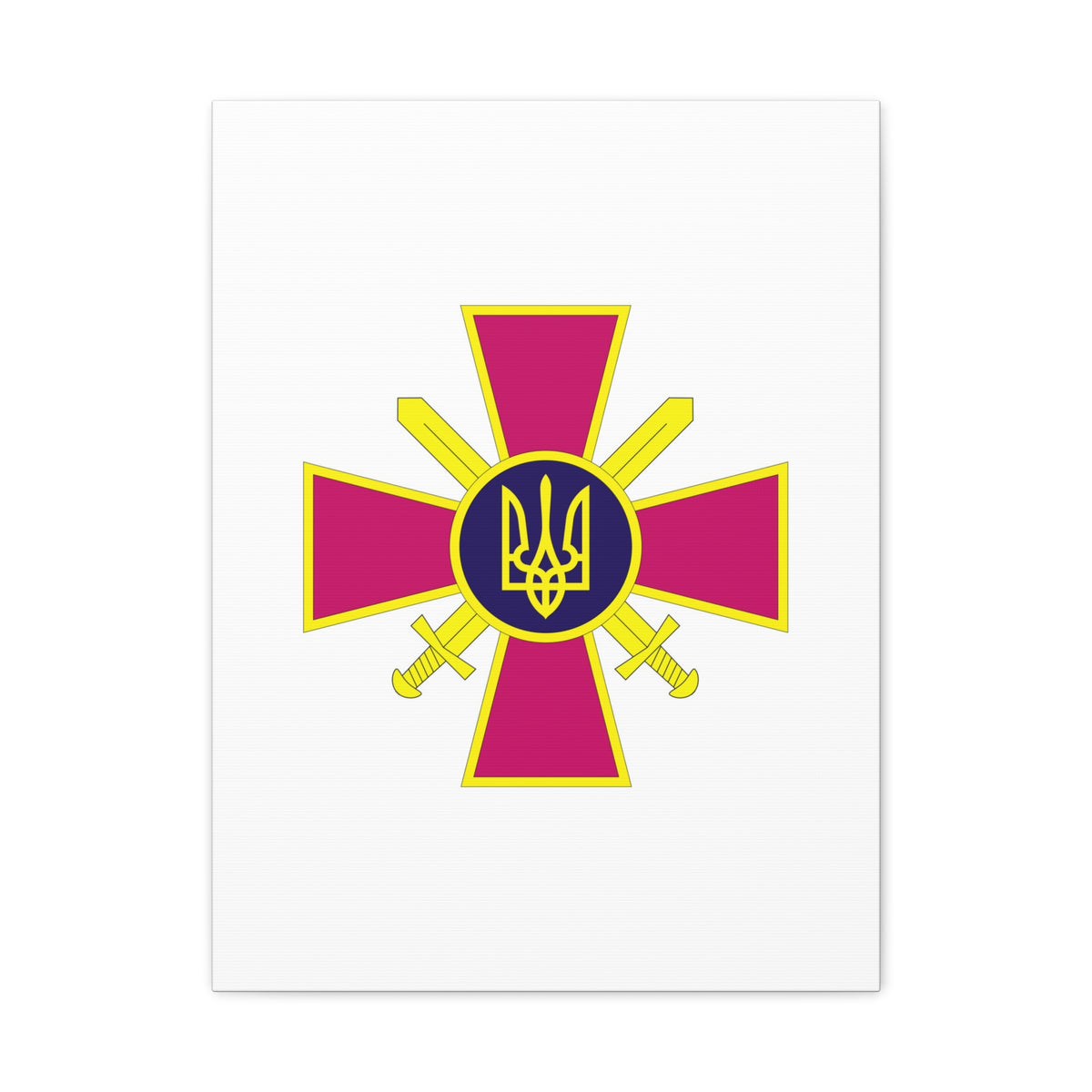 Ukrainian Ground Forces - 18 in x 24 in Matte Canvas, Stretched, 1.25 in