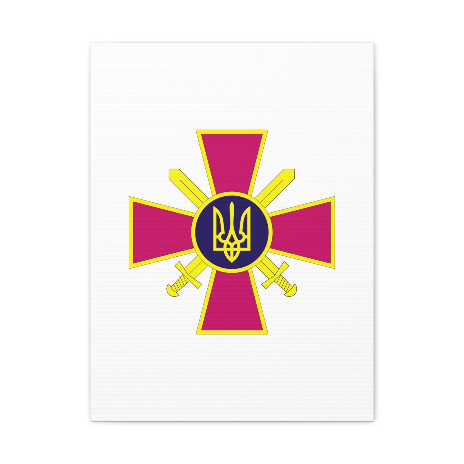 Ukrainian Ground Forces - 18 in x 24 in Matte Canvas, Stretched, 1.25 in