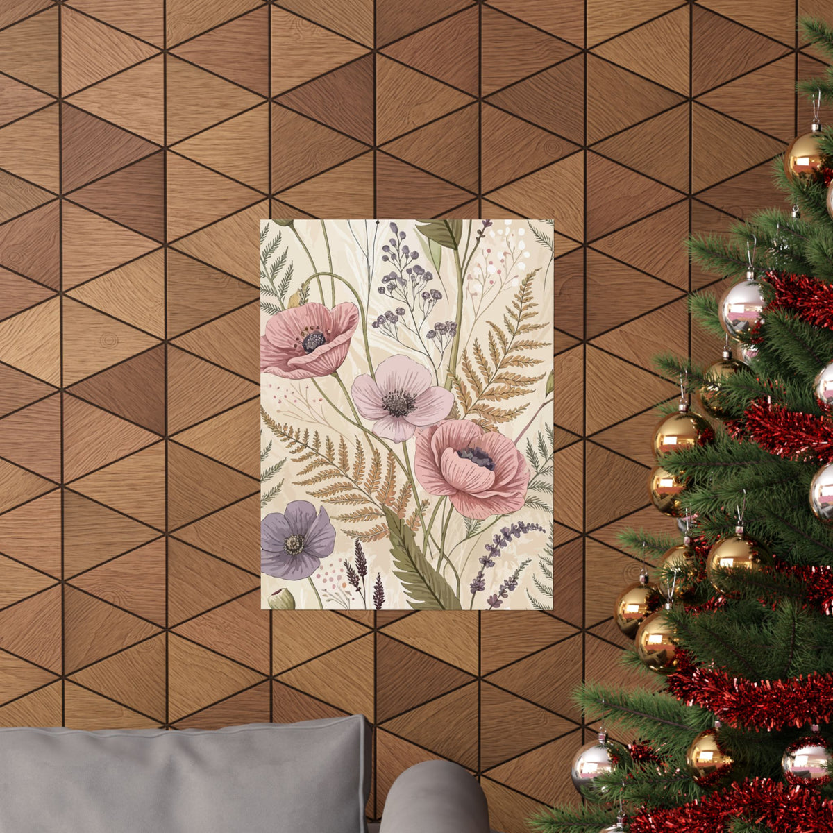 Wildflowers Pattern 155 - 18 in x 24 in Matte Poster