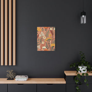Wildflowers Pattern 037 - 18 in x 24 in Matte Canvas, Stretched, 1.25 in
