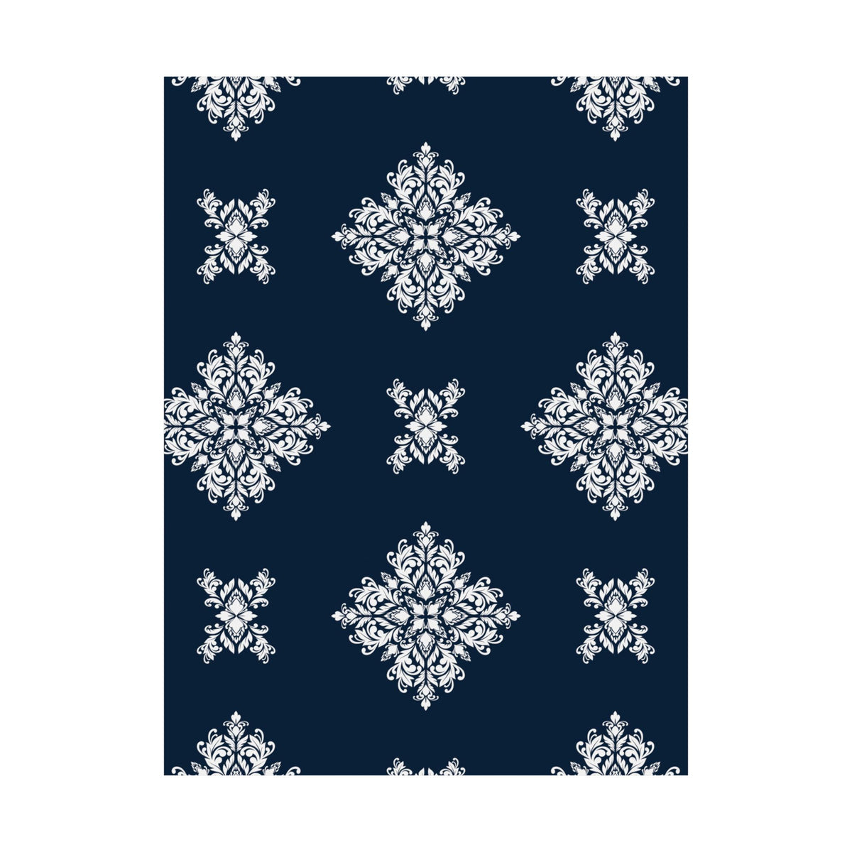 Damask Pattern 010 - 18 in x 24 in Matte Poster