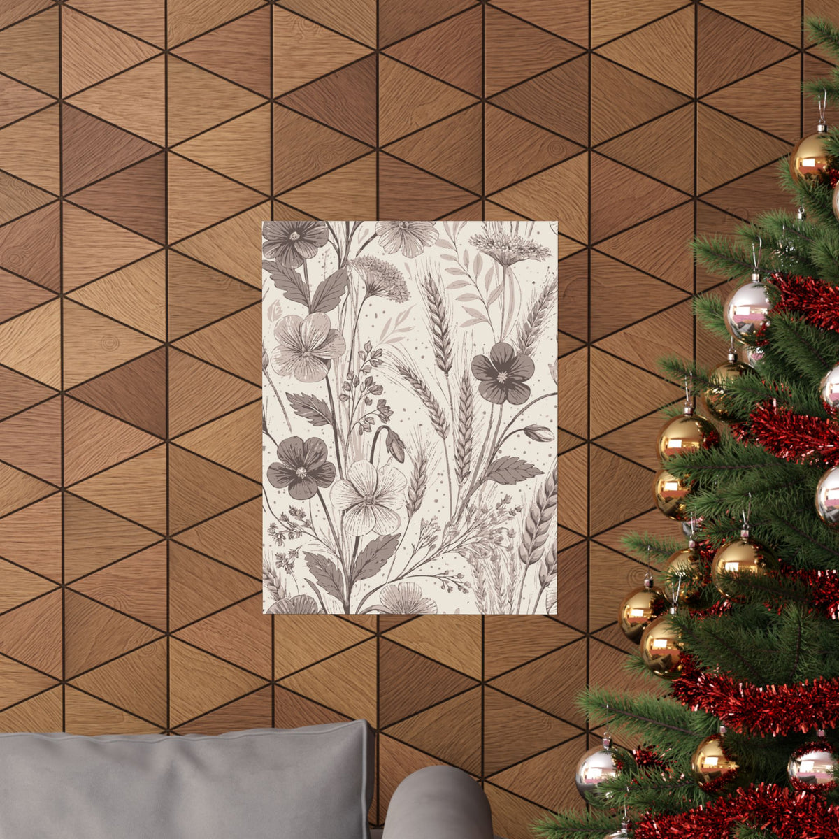 Wildflowers Pattern 122 - 18 in x 24 in Matte Poster