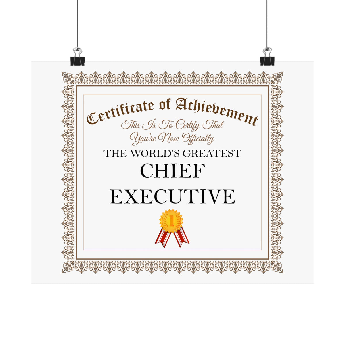 World's Greatest Chief Executive - 14 in x 11 in Matte Poster
