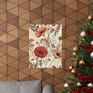 Wildflowers Pattern 040 - 18 in x 24 in Matte Poster