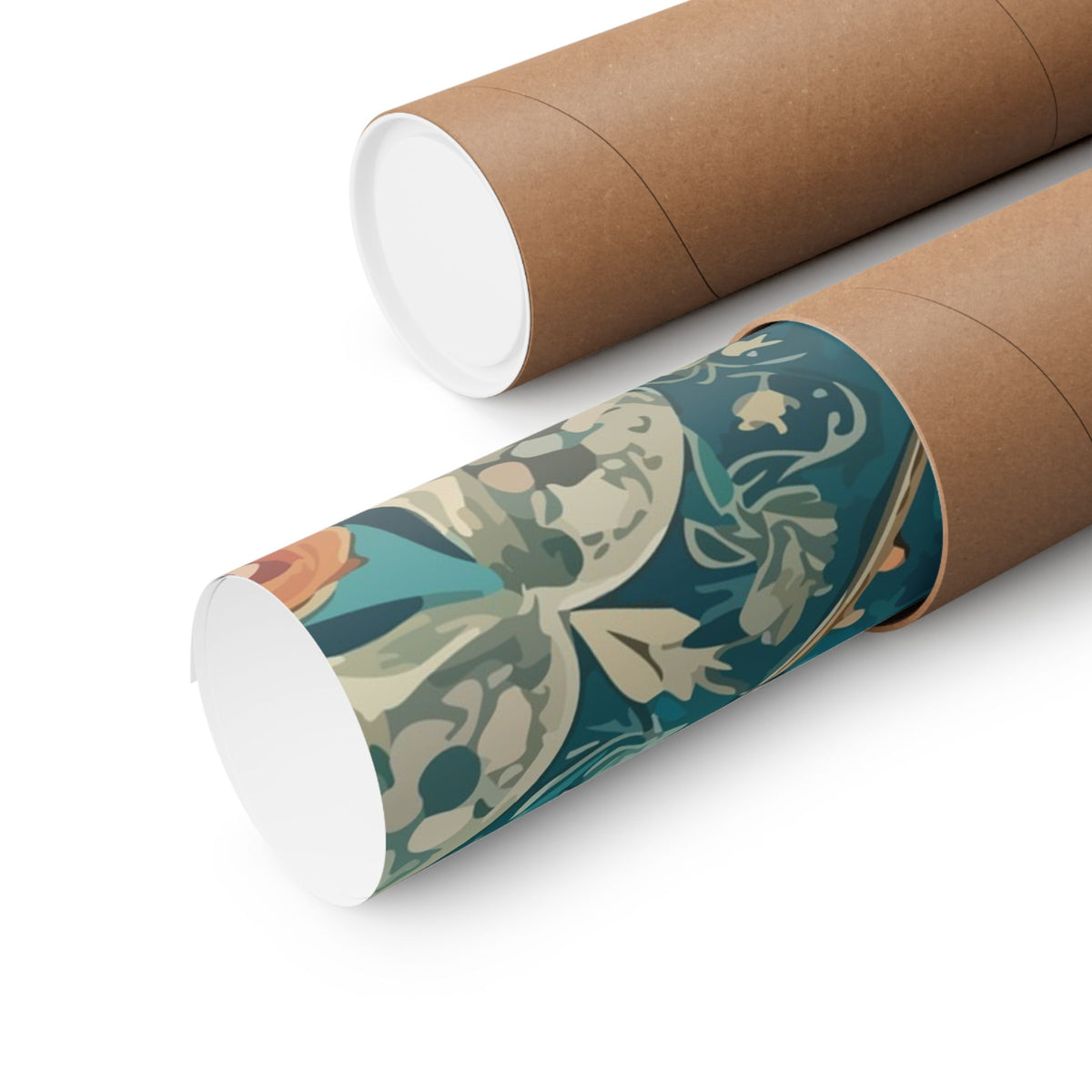 Folk Floral Pattern, Moroccan Inspired 04 - 18 in x 24 in Matte Poster