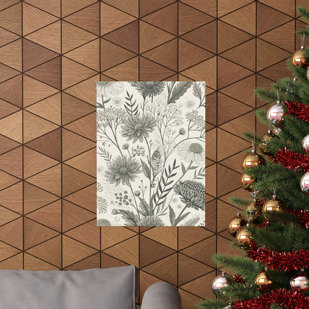 Wildflowers Pattern 072 - 18 in x 24 in Matte Poster