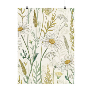 Wildflowers Pattern 062 - 18 in x 24 in Matte Poster