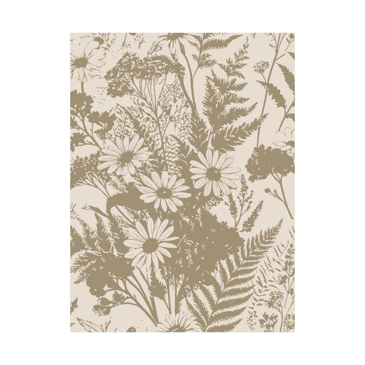 Wildflowers Pattern 154 - 18 in x 24 in Matte Poster