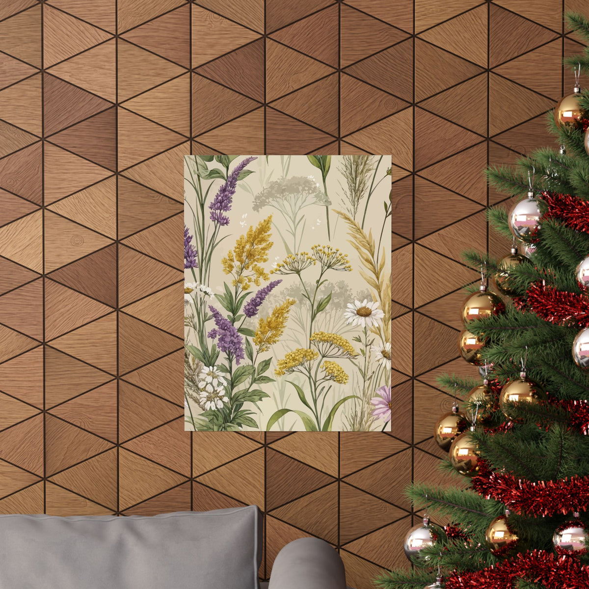 Wildflowers Pattern 130 - 18 in x 24 in Matte Poster