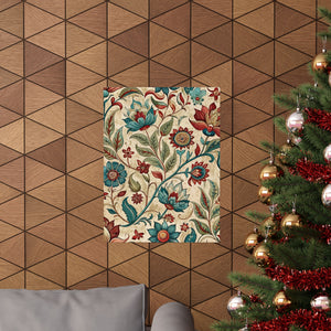 Folk Floral Pattern, Indian Inspired 03 - 18 in x 24 in Matte Poster
