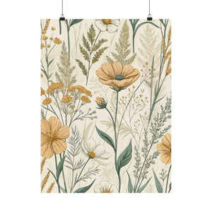 Wildflowers Pattern 162 - 18 in x 24 in Matte Poster