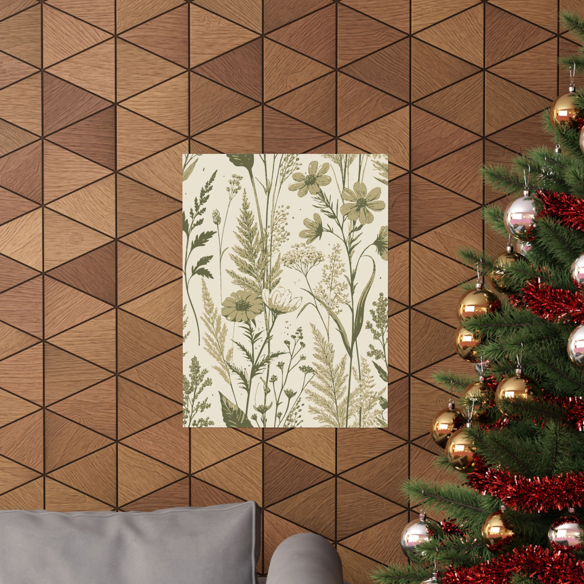 Wildflowers Pattern 161 - 18 in x 24 in Matte Poster