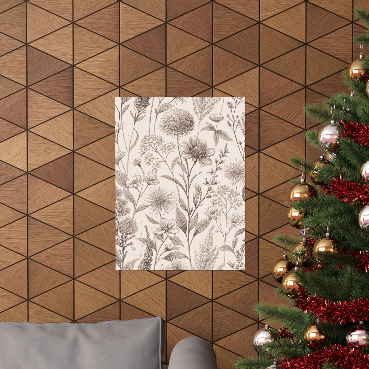 Wildflowers Pattern 120 - 18 in x 24 in Matte Poster