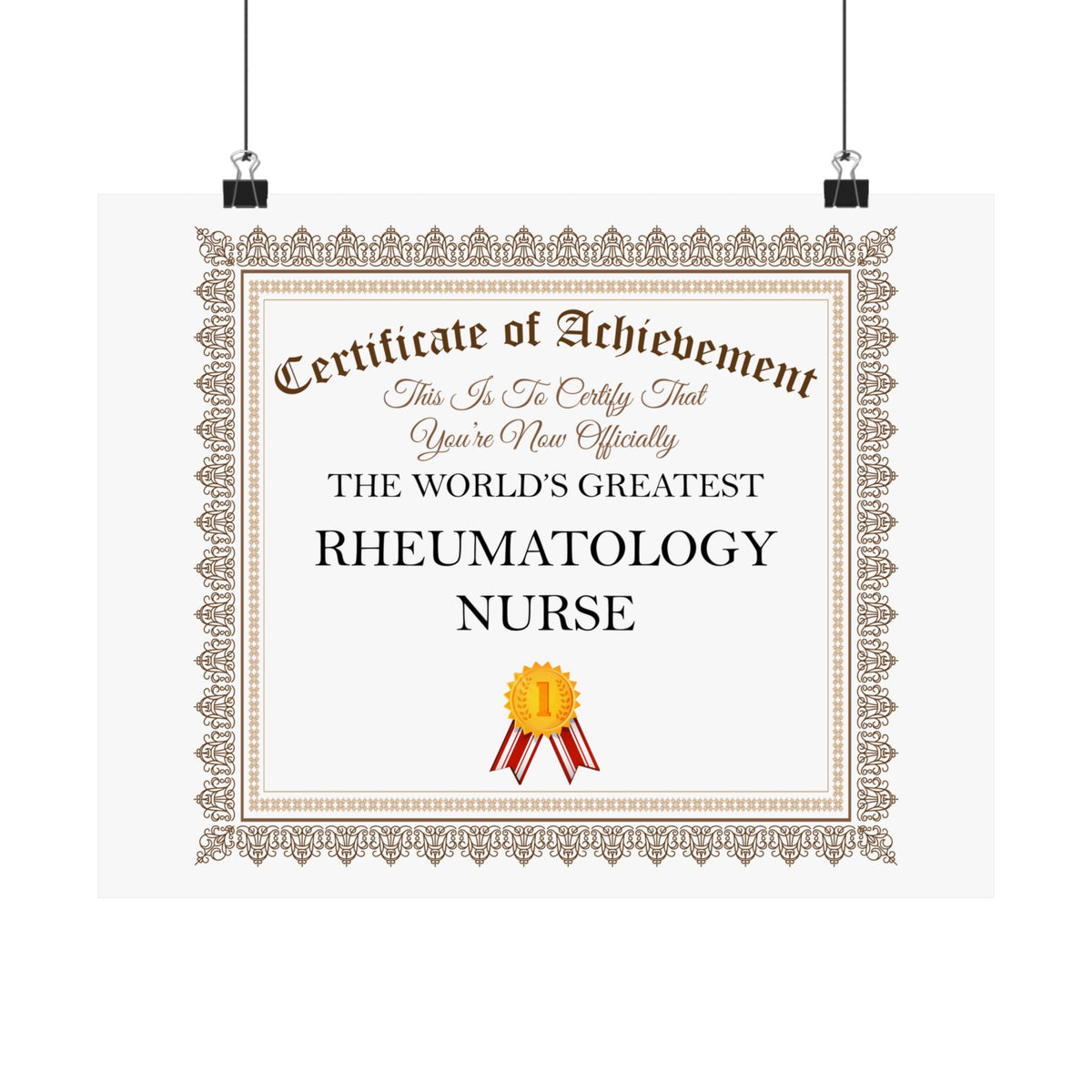 World's Greatest Rheumatology Nurse - 14 in x 11 in Matte Poster