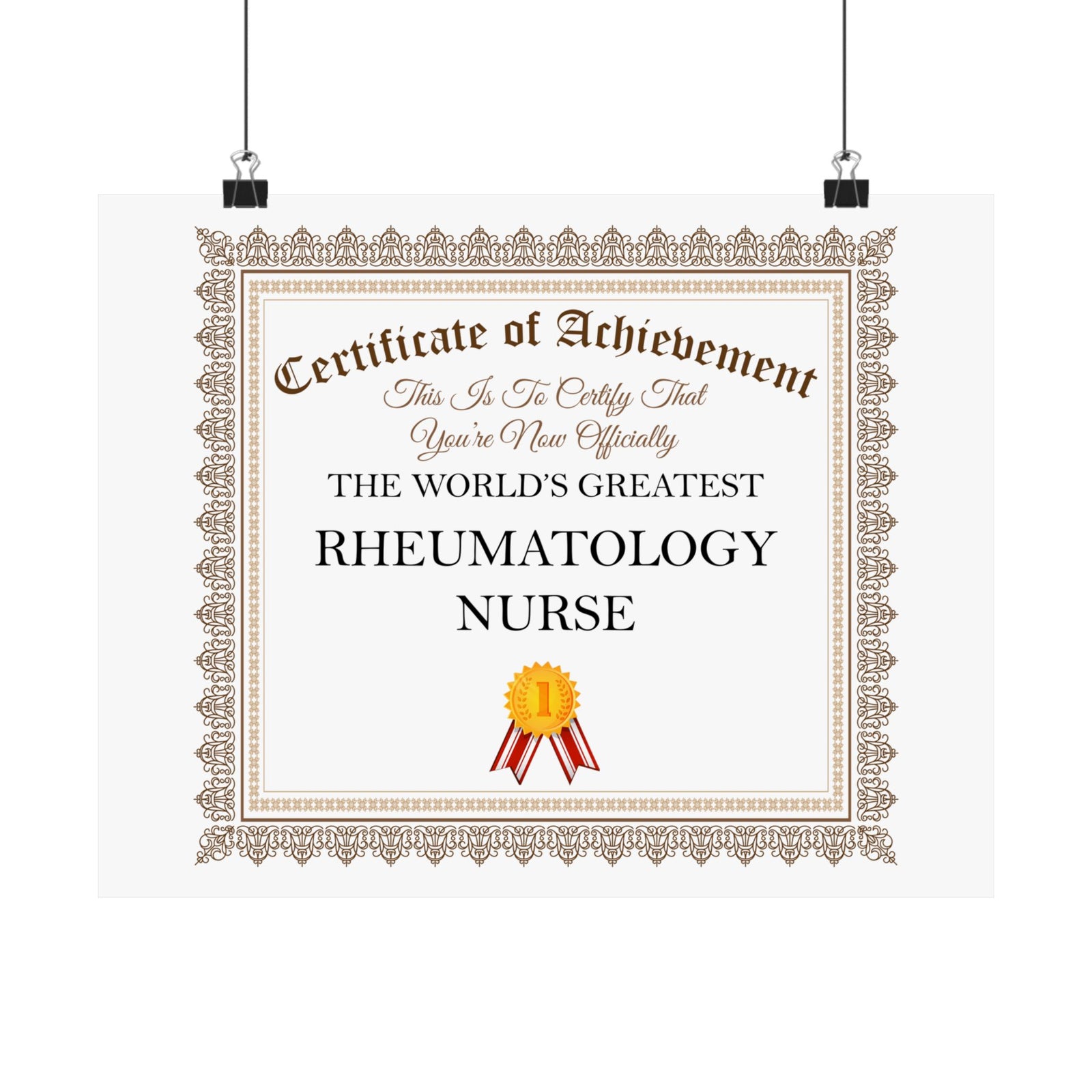 World's Greatest Rheumatology Nurse - 14 in x 11 in Matte Poster