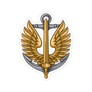 Ukrainian Marine Corps - 3" x 3" Kiss-Cut Sticker
