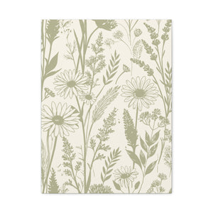 Wildflowers Pattern 055 - 18 in x 24 in Matte Canvas, Stretched, 1.25 in