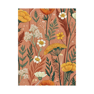 Wildflowers Pattern 037 - 18 in x 24 in Matte Poster