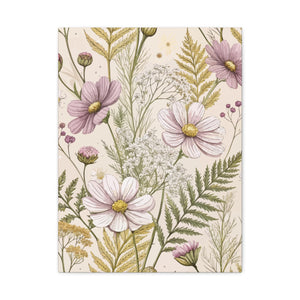 Wildflowers Pattern 092 - 18 in x 24 in Matte Canvas, Stretched, 1.25 in