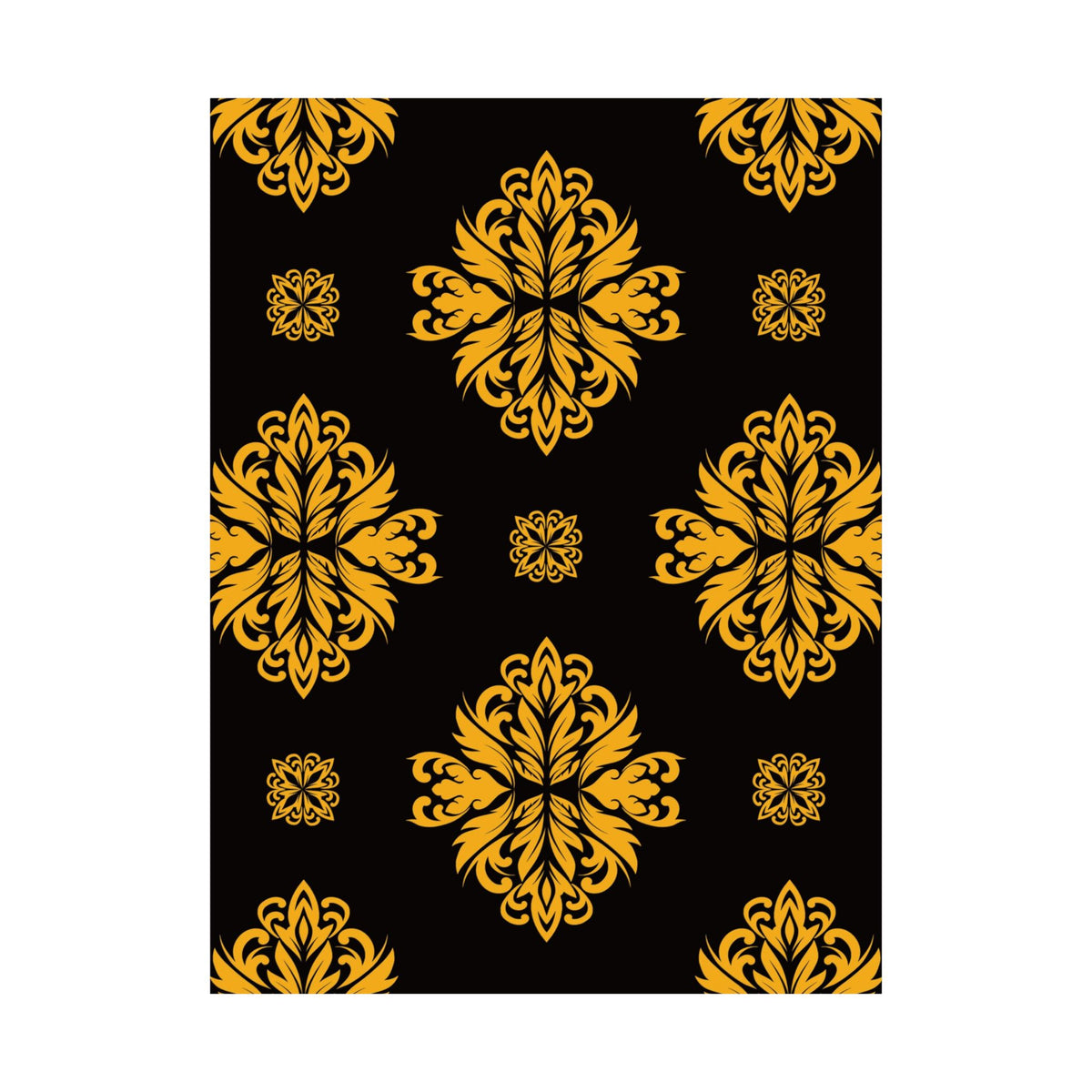 Damask Pattern 027 - 18 in x 24 in Matte Poster