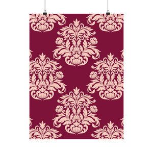 Damask Pattern 021 - 18 in x 24 in Matte Poster