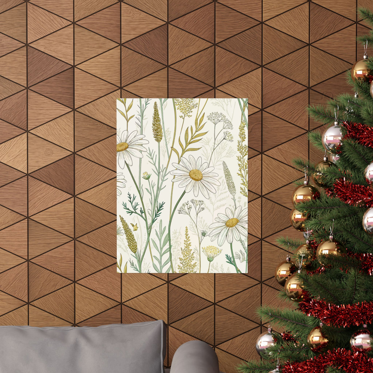 Wildflowers Pattern 062 - 18 in x 24 in Matte Poster