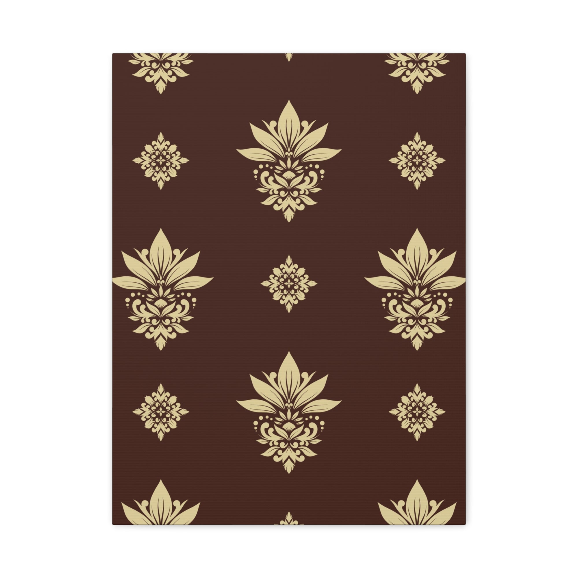 Damask Pattern 002 - 18 in x 24 in Matte Canvas, Stretched, 1.25 in