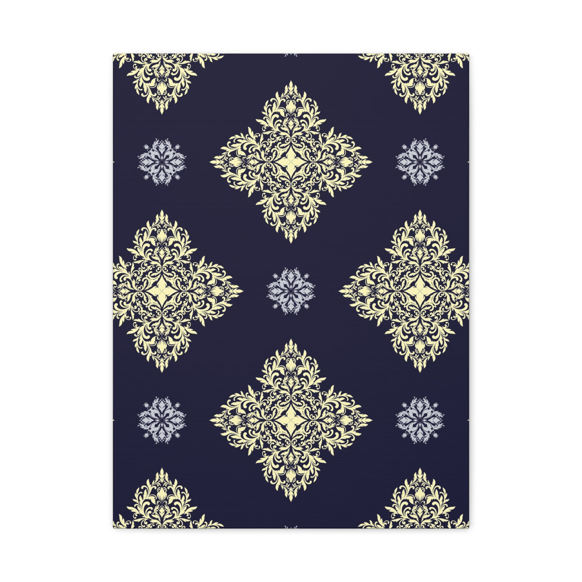 Damask Pattern 031 - 18 in x 24 in Matte Canvas, Stretched, 1.25 in