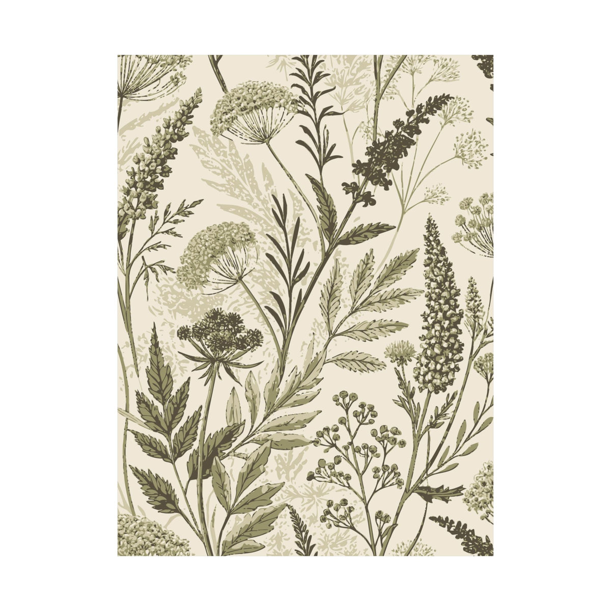 Wildflowers Pattern 114 - 18 in x 24 in Matte Poster