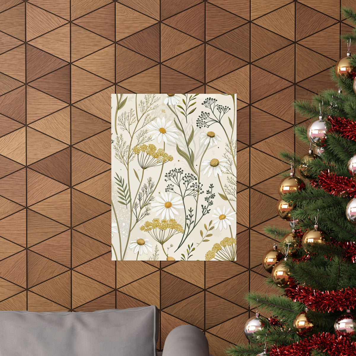 Wildflowers Pattern 058 - 18 in x 24 in Matte Poster