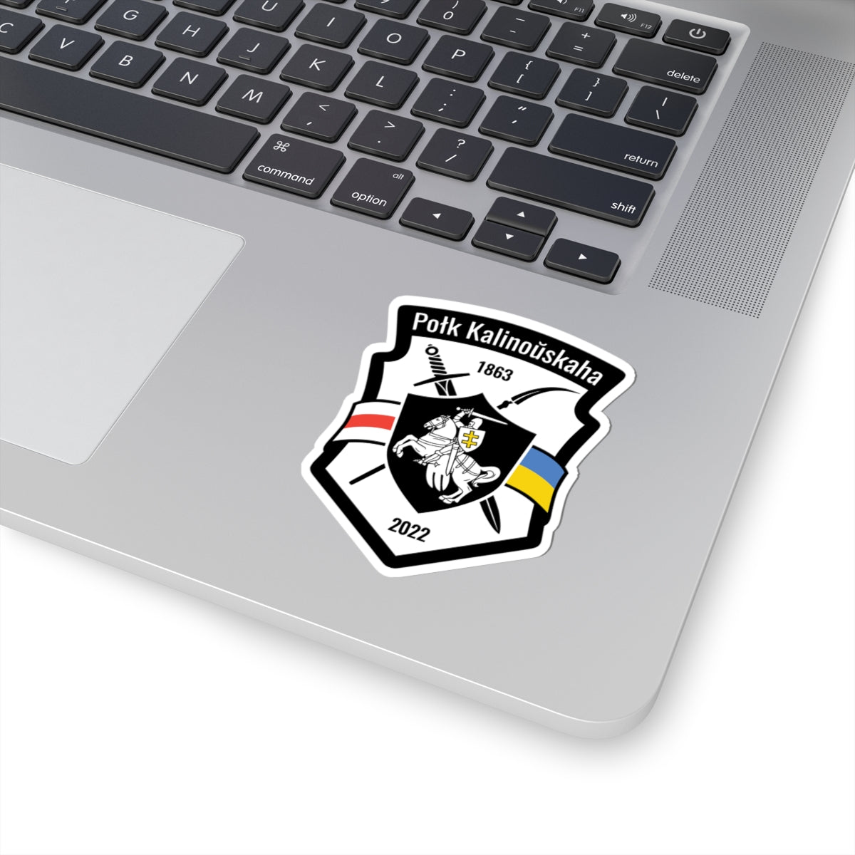 Kastus Kalinovsky Regiment (Ukraine) - 3" x 3" Kiss-Cut Sticker
