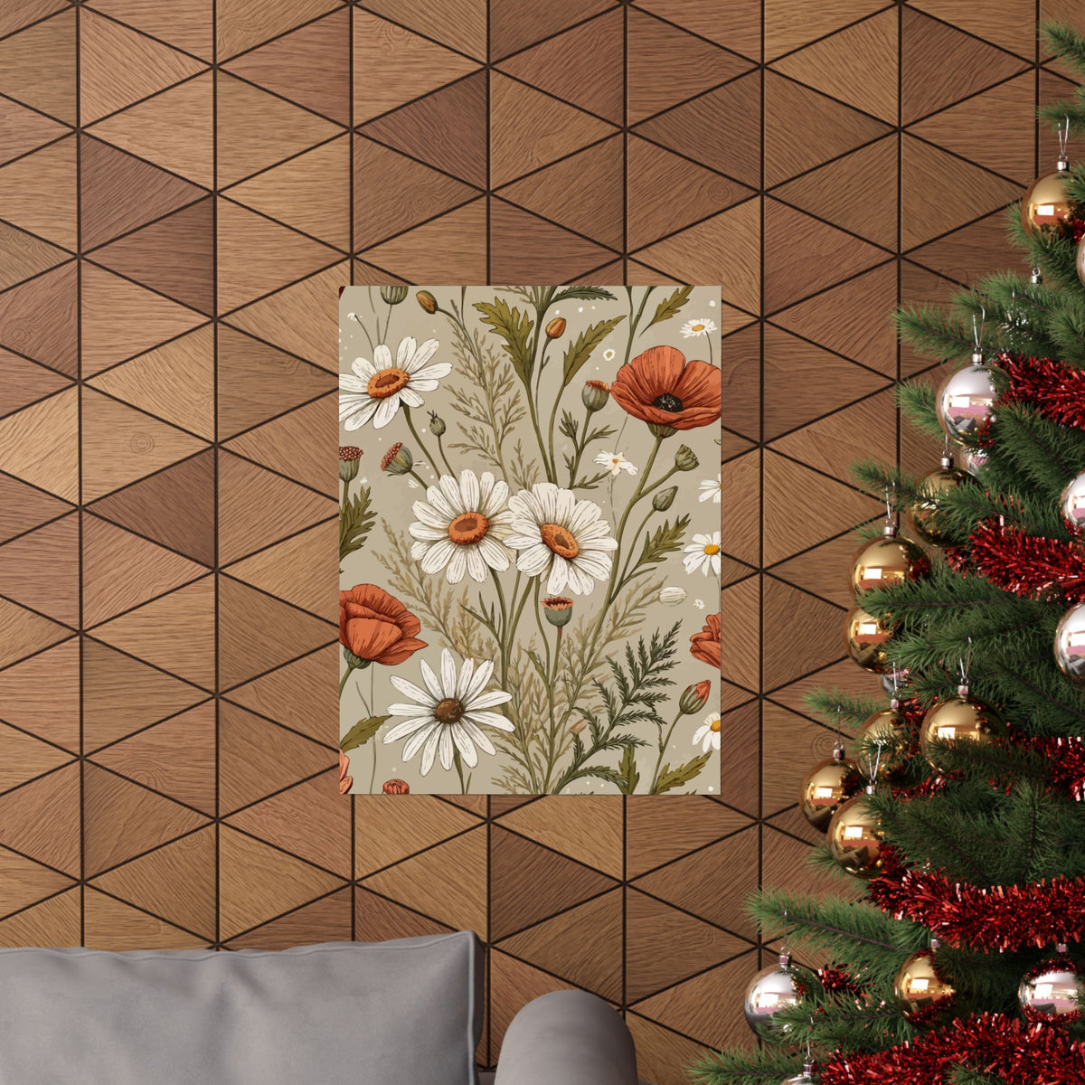 Wildflowers Pattern 136 - 18 in x 24 in Matte Poster